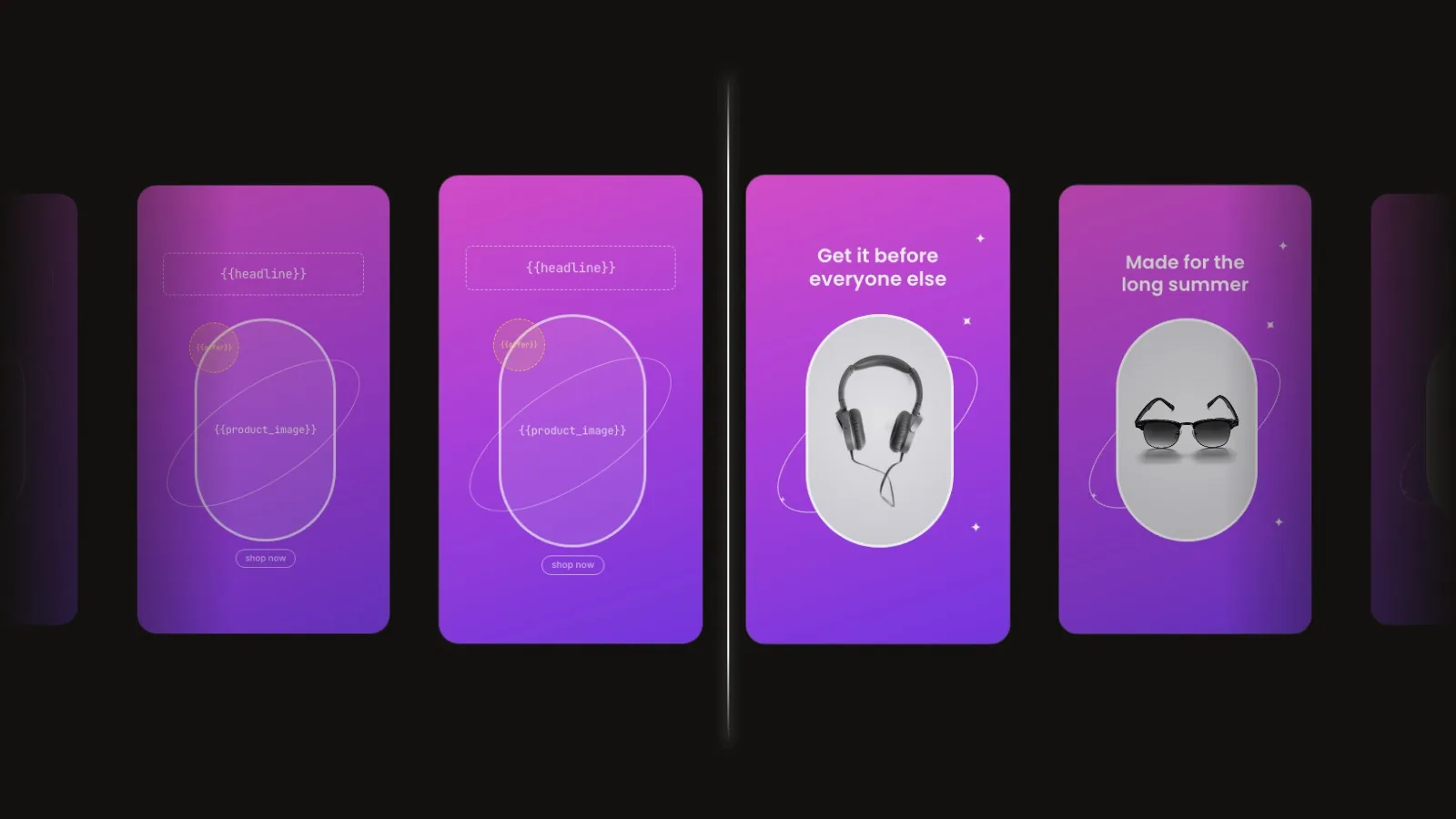 One Product Promo video template rendering a promo video for every product